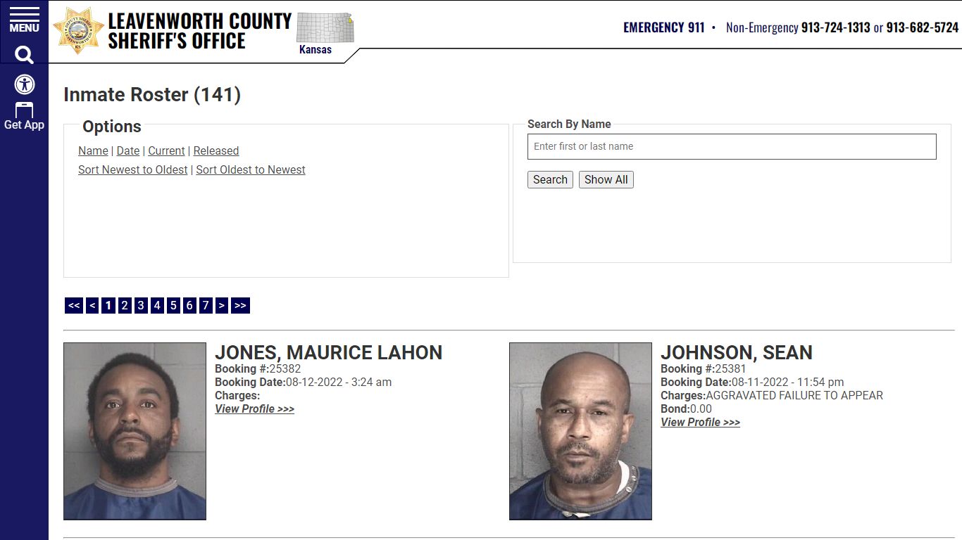 Inmate Roster - Leavenworth County Sheriff's Office